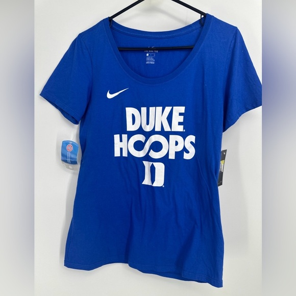 Women’s Nike Dri Fit Tee Duke Blue Devils Hoops Sz Small - Picture 1 of 4